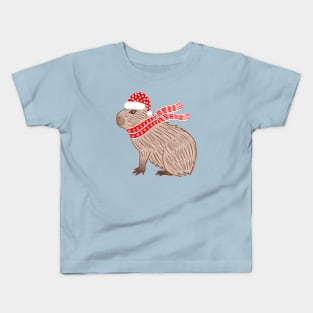 Christmas Capybara Kids T-Shirt
